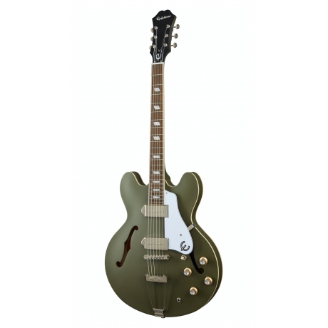 Epiphone Casino Worn Hollowbody Elektro Gitar (Worn Olive Drab)<br>Fotoğraf: 1/4