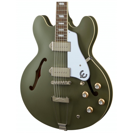 Epiphone Casino Worn Hollowbody Elektro Gitar (Worn Olive Drab)<br>Fotoğraf: 2/4