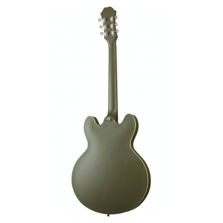 Epiphone Casino Worn Hollowbody Elektro Gitar (Worn Olive Drab)<br>Fotoğraf: 3/4