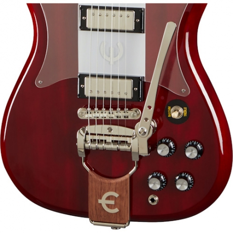 Epiphone Crestwood Custom Tremotone Elektro Gitar (Cherry)<br>Fotoğraf: 4/9
