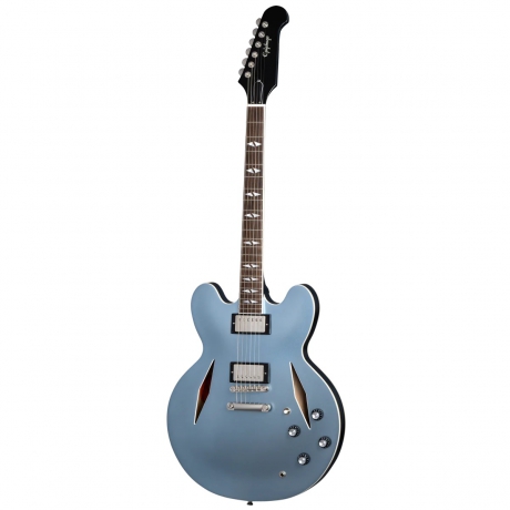 Epiphone Dave Grohl Signature DG-335 Elektro Gitar (Pehlam Blue)<br>Fotoğraf: 1/5