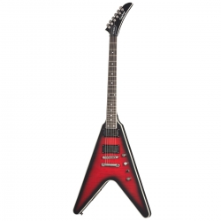 Epiphone Dave Mustaine Prophecy Flying V Figured Elektro Gitar (Aged Dark Red...