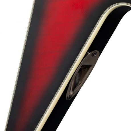 Epiphone Dave Mustaine Prophecy Flying V Figured Elektro Gitar (Aged Dark Red Burst)<br>Fotoğraf: 3/7