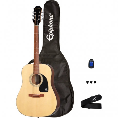 Epiphone DR-100 Songmaker Akustik Gitar Seti (Natural)<br>Fotoğraf: 1/3