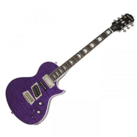 Epiphone E-Club Limited Edition Nighthawk Custom Quilt Elektro Gitar (Trans Purple)<br>Fotoğraf: 2/3