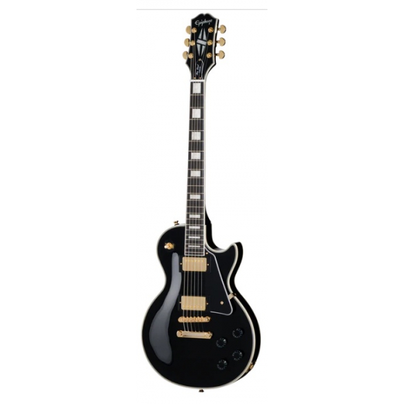 Epiphone EIGLPCEBGH1 Les Paul Custom Elektro Gitar (Ebony), Fotoğraf: 1/2