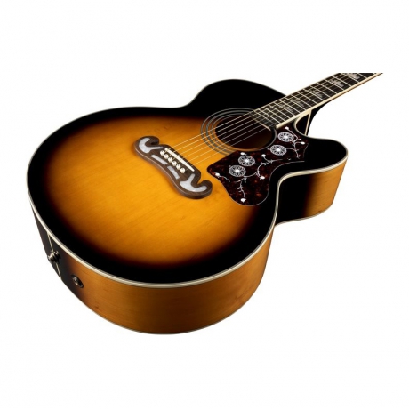 Epiphone EJ-200 CE Gold Elektro Akustik Gitar (Vintage Sunburst)<br>Fotoğraf: 2/3