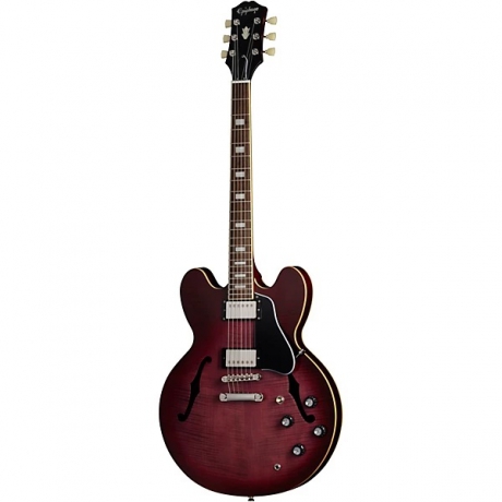 Epiphone ES-335 Figured Semi-hollowbody Elektro Gitar (Raspberry Burst)<br>Fotoğraf: 1/9