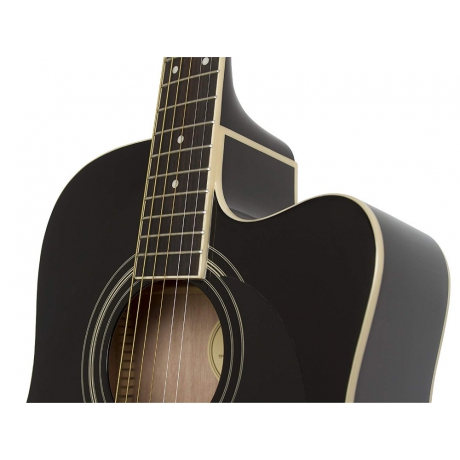 Epiphone FT-100CE Jumbo Elektro Akustik Gitar (Ebony)<br>Fotoğraf: 4/5