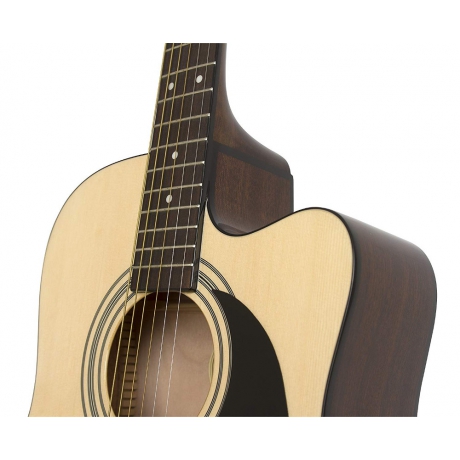 Epiphone FT-100CE Jumbo Elektro Akustik Gitar (Natural)<br>Fotoğraf: 4/5