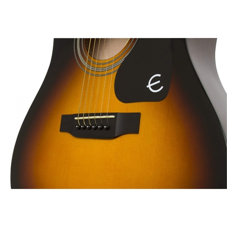 Epiphone FT-100CE Jumbo Elektro Akustik Gitar (Vintage Sunburst)<br>Fotoğraf: 3/5