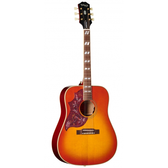 Epiphone Hummingbird Standard Solak Elektro Akustik Gitar (Cherry Sunburst), Fotoğraf: 1/6