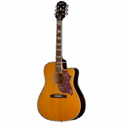 Epiphone Hummingbird Studio EC Elektro Akustik Gitar (Antique Natural)