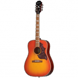 Epiphone Hummingbird Studio Elektro Akustik Gitar (Faded Cherry Sunburst)
