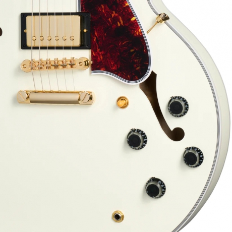Epiphone IGC 1959 ES-355 Elektro Gitar (Classic White)<br>Fotoğraf: 3/8