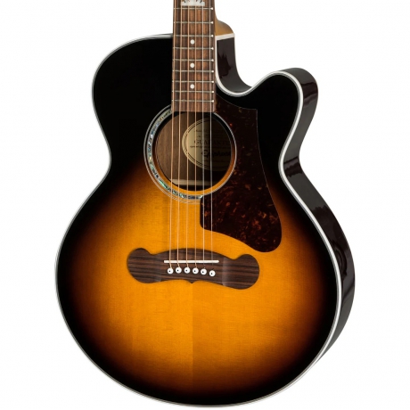 Epiphone J-200 EC Studio Parlor Akustik Gitar (Vintage Sunburst)<br>Fotoğraf: 2/2