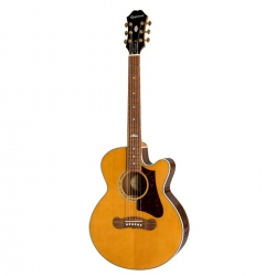 Epiphone J-200 EC Studio Parlor Elektro Akustik Gitar (Vintage Natural)