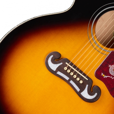 Epiphone J-200 Studio EC Elektro Akustik Gitar (Vintage Sunburst)<br>Fotoğraf: 8/9
