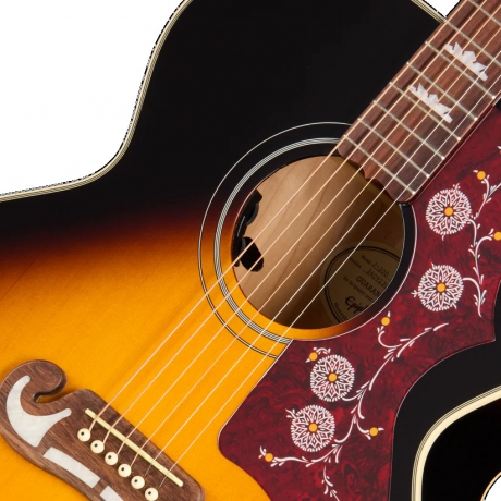 Epiphone J-200 Studio Elektro Akustik Gitar (Vintage Sunburst)<br>Fotoğraf: 7/8