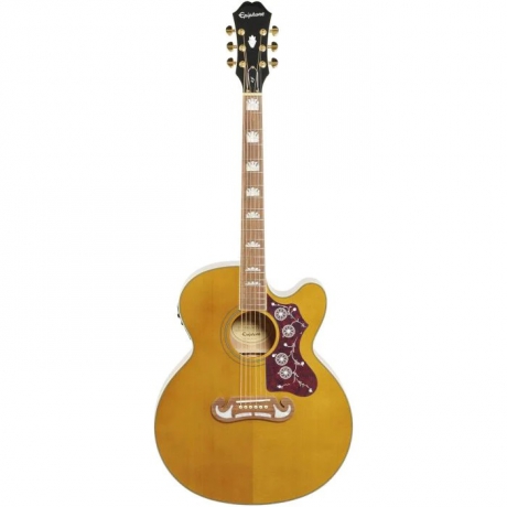 Epiphone J-200EC Studio Elektro Akustik Gitar (Vintage Natural)<br>Fotoğraf: 1/1