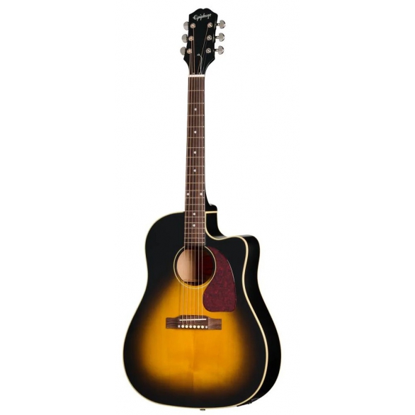 Epiphone J-45 Standard EC Elektro Akustik Gitar (Vintage Sunburst), Fotoğraf: 1/4