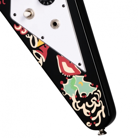 Epiphone Jimi Hendrix "Love Drops" Flying V Elektro Gitar (Ebony)<br>Fotoğraf: 5/9