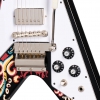 Epiphone Jimi Hendrix "Love Drops" Flying V Elektro Gitar (Ebony)<br>Fotoğraf: 4/9