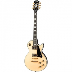 Epiphone Les Paul Custom Blackback GC-Exclusive Elektro Gitar (Antique Ivory)