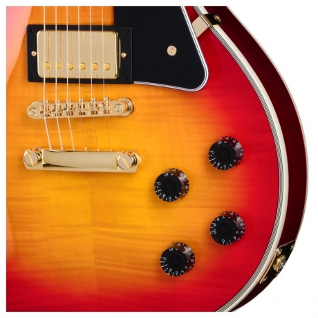Epiphone Les Paul Custom Figured Elektro Gitar (Heritage Cherry Sunburst)<br>Fotoğraf: 6/10