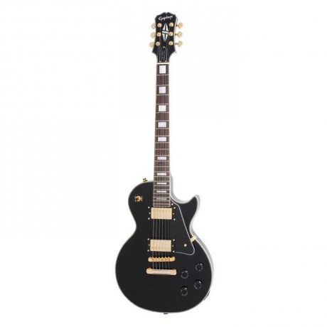 Epiphone Les Paul Custom Pro Elektro Gitar (Ebony)<br>Fotoğraf: 1/1