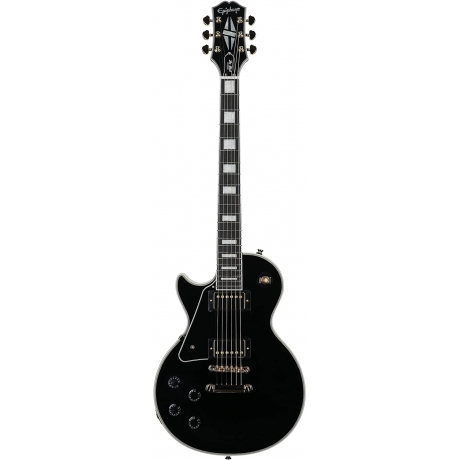 Epiphone Les Paul Custom Solak Elektro Gitar (Ebony)<br>Fotoğraf: 1/5
