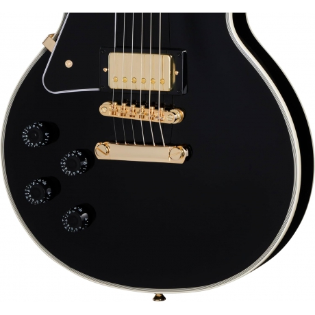Epiphone Les Paul Custom Solak Elektro Gitar (Ebony)<br>Fotoğraf: 3/9