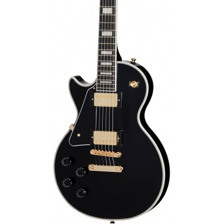 Epiphone Les Paul Custom Solak Elektro Gitar (Ebony)<br>Fotoğraf: 2/9