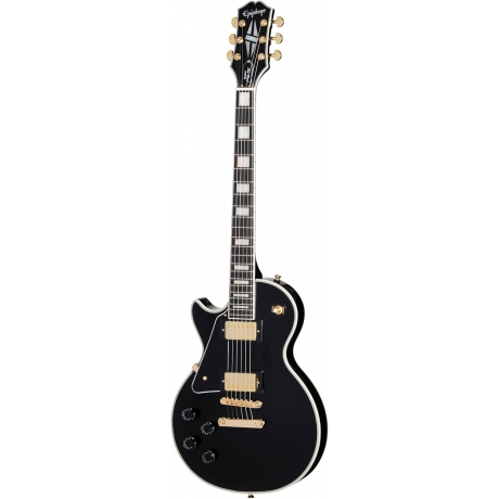 Epiphone Les Paul Custom Solak Elektro Gitar (Ebony)<br>Fotoğraf: 1/9