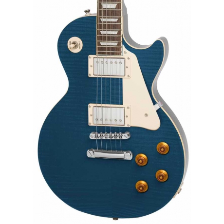 Epiphone Les Paul Plus Top Pro Elektro Gitar (Translucent Blue)<br>Fotoğraf: 2/3
