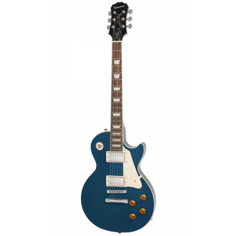 Epiphone Les Paul Plus Top Pro Elektro Gitar (Translucent Blue)<br>Fotoğraf: 1/3