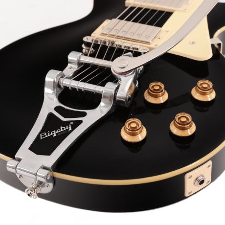 Epiphone Les Paul Standard 50s Bigsby Elektro Gitar (Ebony)<br>Fotoğraf: 4/5