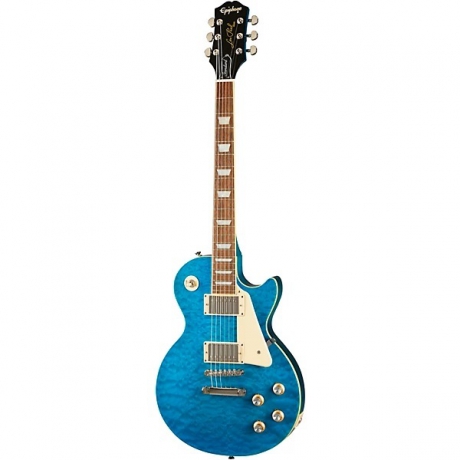 Epiphone Les Paul Standard '60s Quilt Top Limited Edition Elektro Gitar (Translucent Blue)<br>Fotoğraf: 1/5