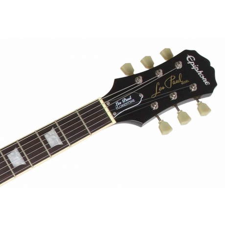 Epiphone Les Paul Standart Florentine Pro Elektro Gitar (Translucent Black)<br>Fotoğraf: 4/4
