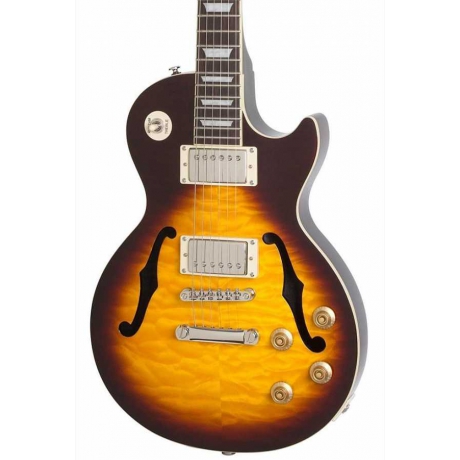 Epiphone Les Paul Standart Florentine Pro Elektro Gitar (Vintage Sunburst)<br>Fotoğraf: 2/2