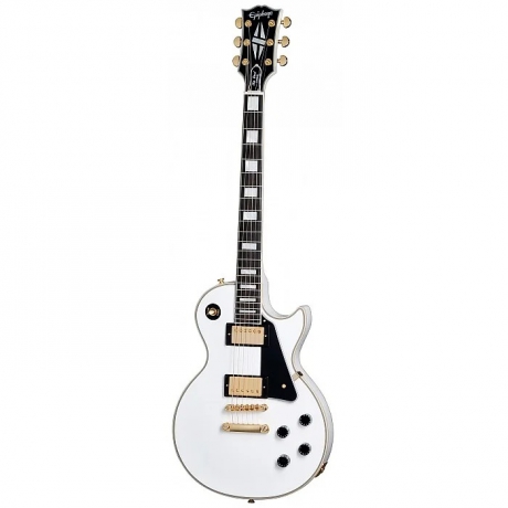 Epiphone Les Paul Studio Gold Hardware Elektro Gitar (Alpine Whit