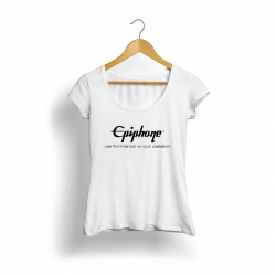 Epiphone Logo Kadın T-Shirt (Beyaz)