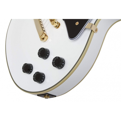 Epiphone Ltd Ed Les Paul Classic Custom PRO Elektro Gitar (Alpine White)<br>Fotoğraf: 5/6