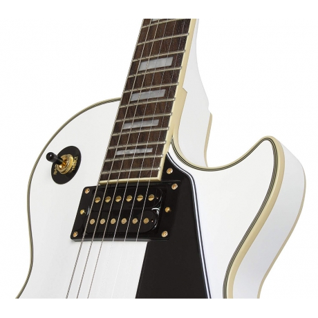 Epiphone Ltd Ed Les Paul Classic Custom PRO Elektro Gitar (Alpine White)<br>Fotoğraf: 4/6