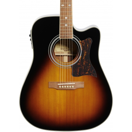 Epiphone Masterbilt DR-500MCE Elektro Akustik Gitar (Vintage Sunburst)<br>Fotoğraf: 2/6