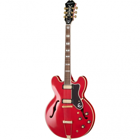 Epiphone Masterbilt Gem Archer Sheraton Elektro Gitar (Cherry Red)<br>Fotoğraf: 1/8