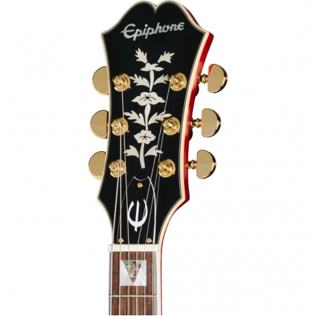 Epiphone Masterbilt Gem Archer Sheraton Elektro Gitar (Cherry Red)<br>Fotoğraf: 4/8