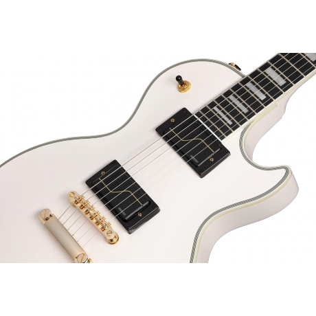 Epiphone Matt Heafy Les Paul Custom Origins Elektro Gitar (Bone White)<br>Fotoğraf: 4/9