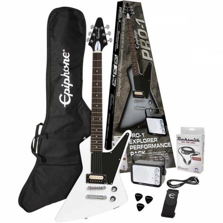Epiphone Pro-1 Explorer Elektro Gitar Seti (Alphine White)<br>Fotoğraf: 1/4