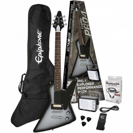 Epiphone Pro-1 Explorer Elektro Gitar Seti (Silver Burst)<br>Fotoğraf: 1/4